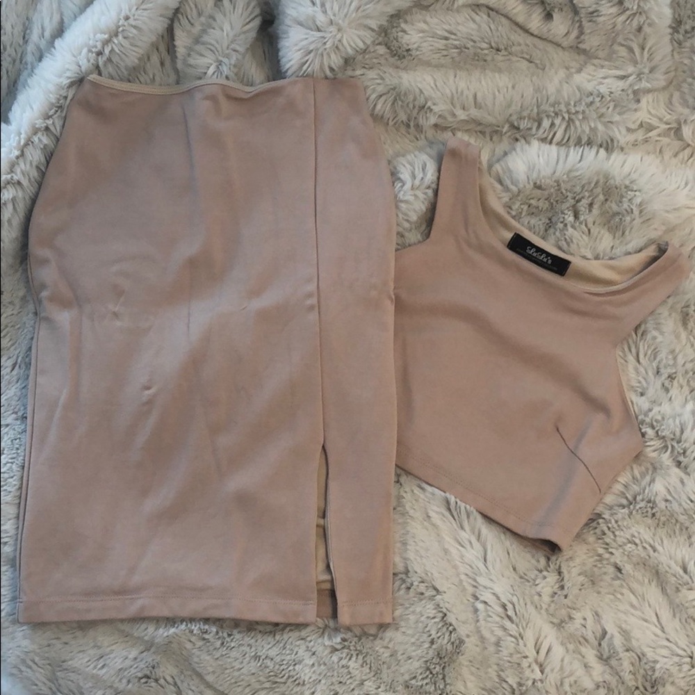 Lulu’s Two Piece Set - Nude - Small